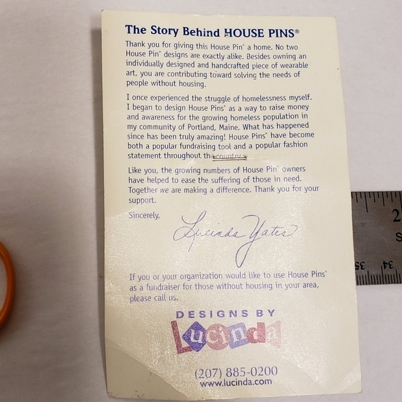 House Pin By Lucinda New With Butterflies, Cat and Wagon Red & Black - Picture 6 of 7